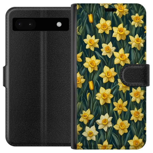 Yhteensopiva Lompakkokotelo Google Pixel 6a Gula påskliljor