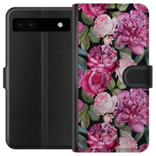 Kompatibel Tegnebogsetui til Google Pixel 6a Blomster