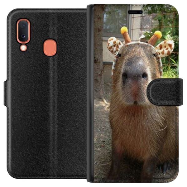 Kompatibelt Lommeboketui til Samsung Galaxy A20e Capybara