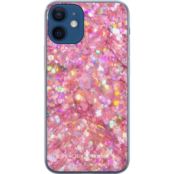 Kompatibelt Mobildeksel til Apple iPhone 12 Kaktus og venner – PinkGlitter