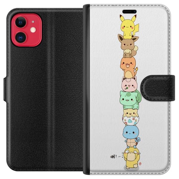 Kompatibel Tegnebogsetui til Apple iPhone 11 Pokemon