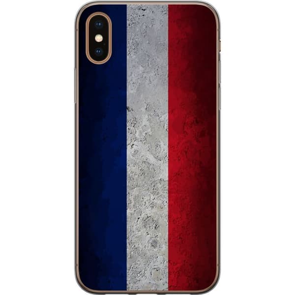Kompatibelt Mobilskal till Apple iPhone X Ren fransk flaggdesign