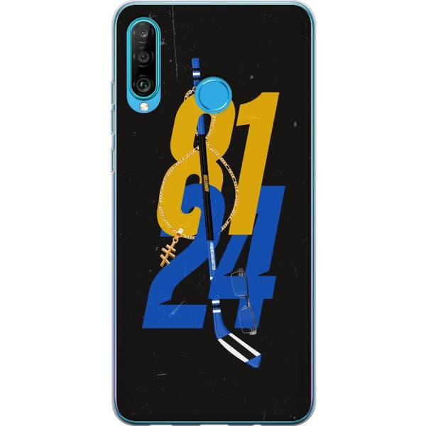Kompatibelt Mobildeksel til Huawei P30 lite Hockeynummer med klubba
