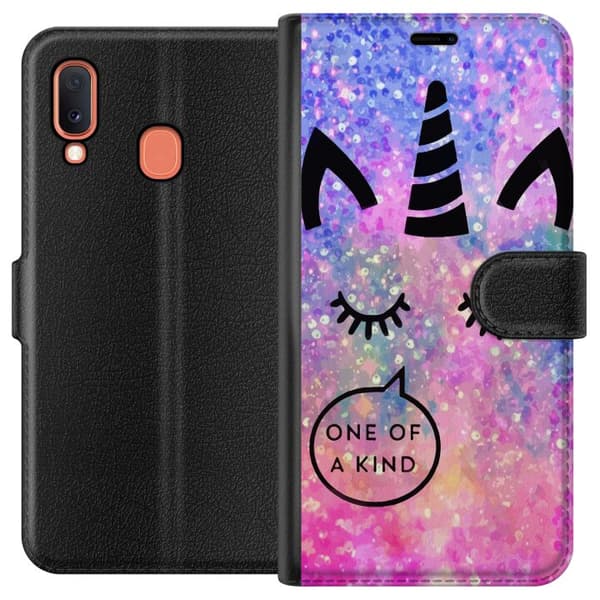 Kompatibelt Plånboksfodral till Samsung Galaxy A20e Unicorn