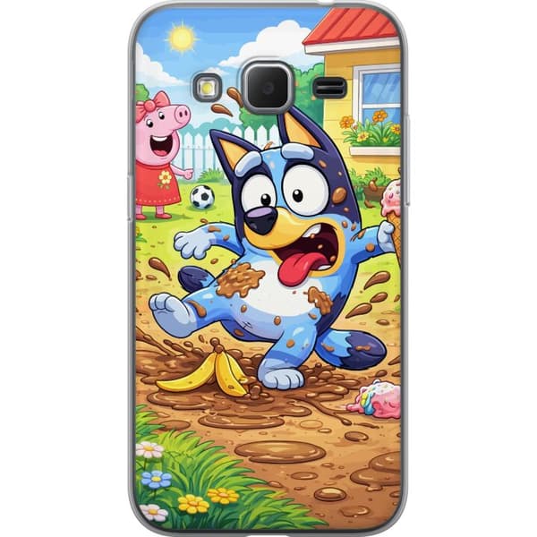 Kompatibelt Mobildeksel til Samsung Galaxy Core Prime Blåy