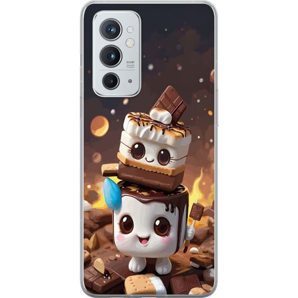 Kompatibelt Mobildeksel til OnePlus 9RT 5G Søt dessertdesign med marshmallow