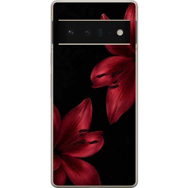Kompatibelt Mobildeksel til Google Pixel 6 Pro Rød lilje noir