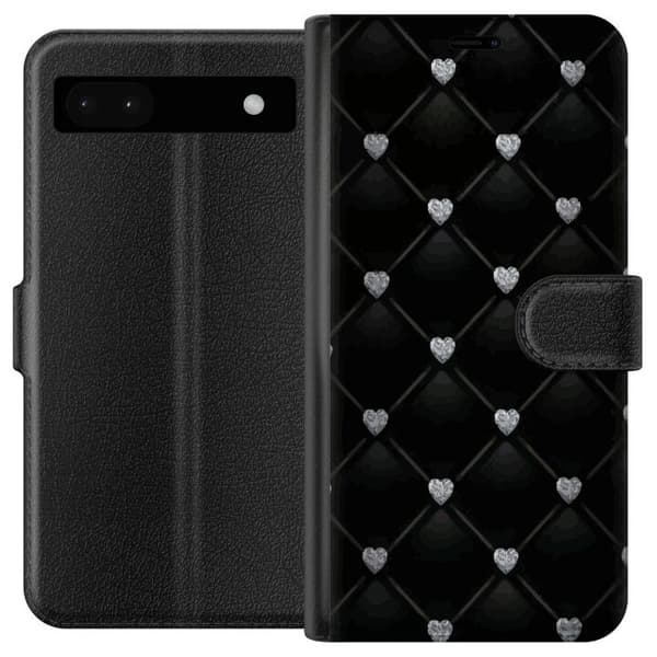 Yhteensopiva Lompakkokotelo Google Pixel 6a Sydän Timantti