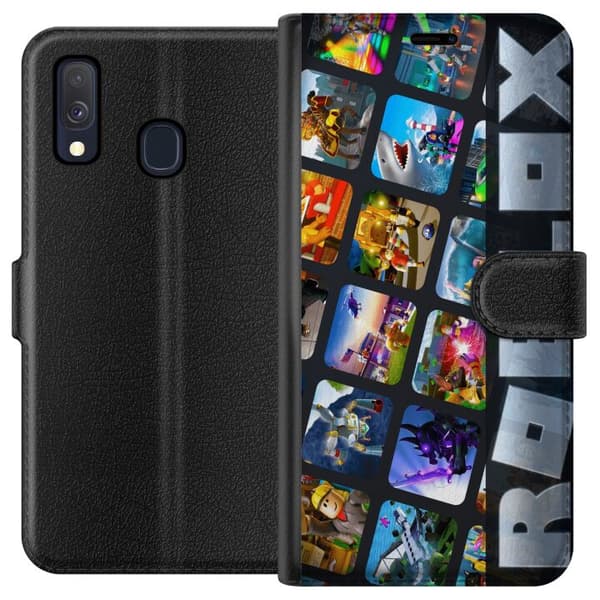Kompatibelt Plånboksfodral till Samsung Galaxy A40 Roblox
