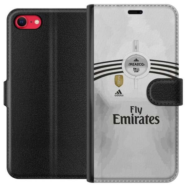 Kompatibel Tegnebogsetui til Apple iPhone 8 Vit fotbollströja