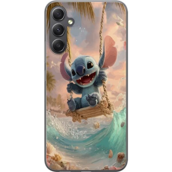 Kompatibelt Mobildeksel til Samsung Galaxy A15 5G Disney Stitch samlefigur blå alien