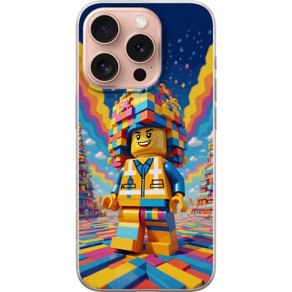 Kompatibelt Mobildeksel til Apple iPhone 16 Pro Byggklossfigur