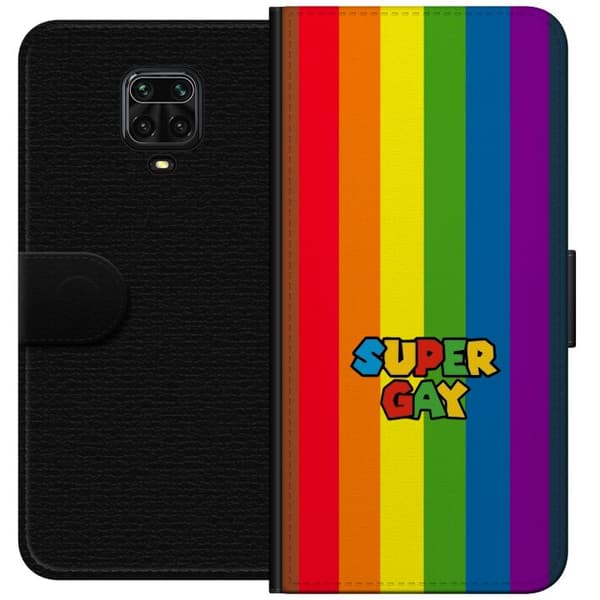 Kompatibelt Lommeboketui til Xiaomi Redmi Note 9S Super Gay regnbåge