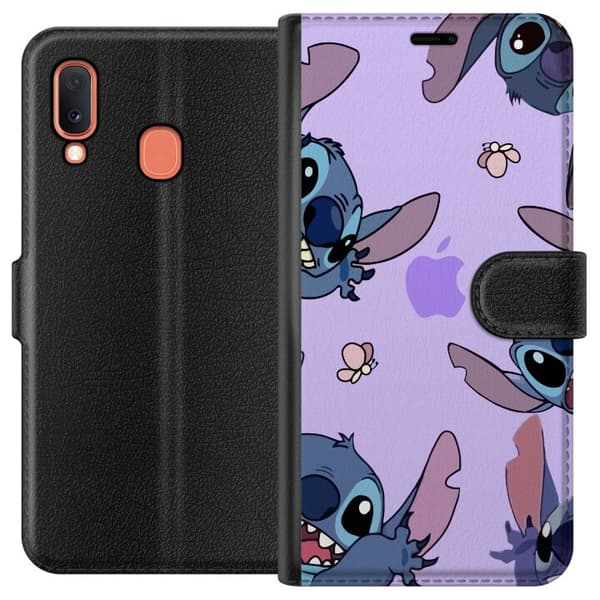 Kompatibelt Lommeboketui til Samsung Galaxy A20e Stitch