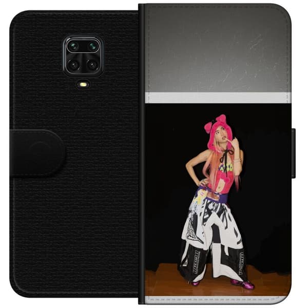 Kompatibelt Lommeboketui til Xiaomi Redmi Note 9S KATSEYE rosa modeporträtt