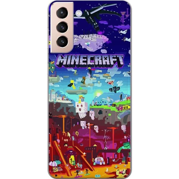 Kompatibel Mobilcover til Samsung Galaxy S21 Minecraft