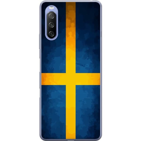 Kompatibelt Mobildeksel til Sony Xperia 10 III Lite Svenska flaggan