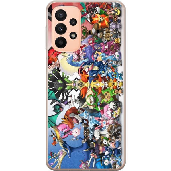 Kompatibelt Mobilskal till Samsung Galaxy A23 Pokemon
