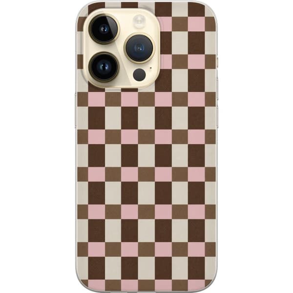 Kompatibel Mobilcover til Apple iPhone 15 Pro Jordbærmokka