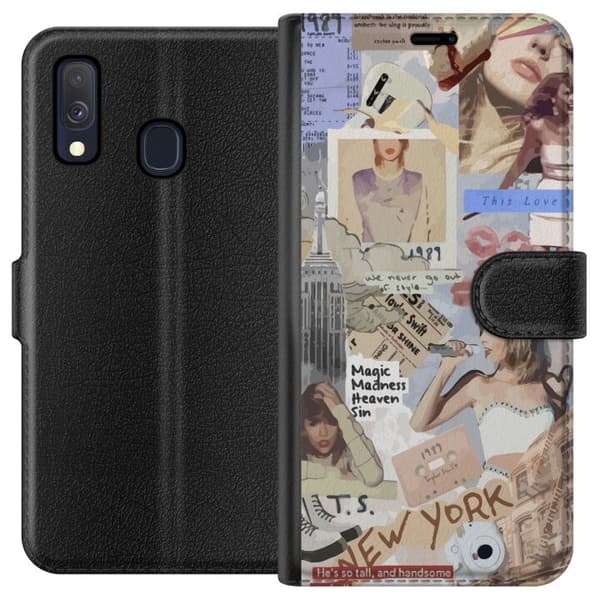 Kompatibelt Plånboksfodral till Samsung Galaxy A40 Taylor Swift