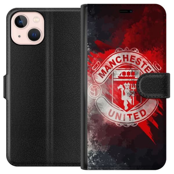 Kompatibelt Plånboksfodral till Apple iPhone 13 mini Manchester United