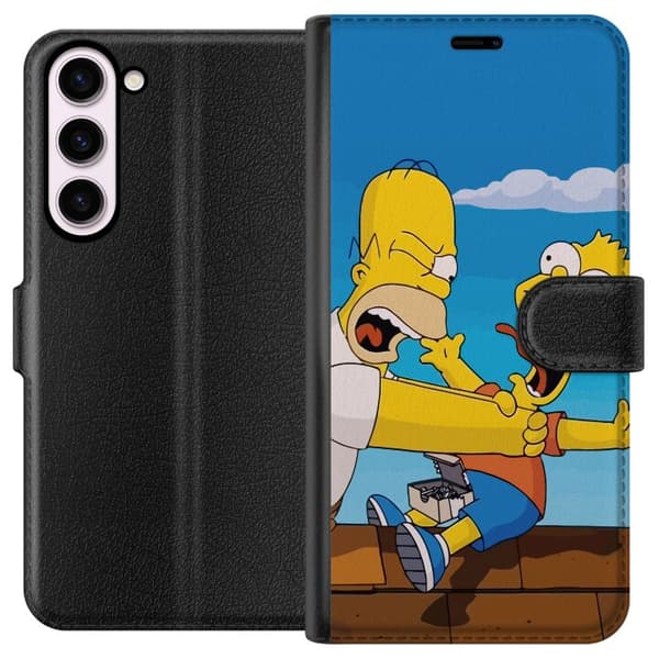Kompatibelt Plånboksfodral till Samsung Galaxy S23+ The Simpsons