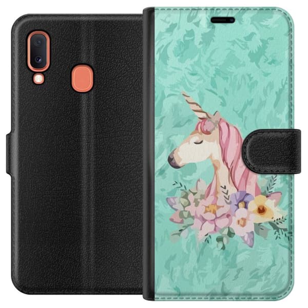 Kompatibelt Plånboksfodral till Samsung Galaxy A20e Unicorn
