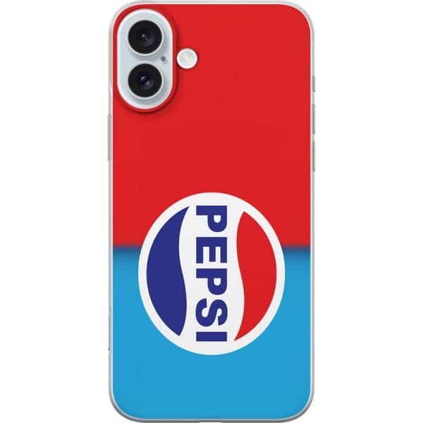 Kompatibelt Mobildeksel til Apple iPhone 16 Plus Ikonisk Pepsi-design