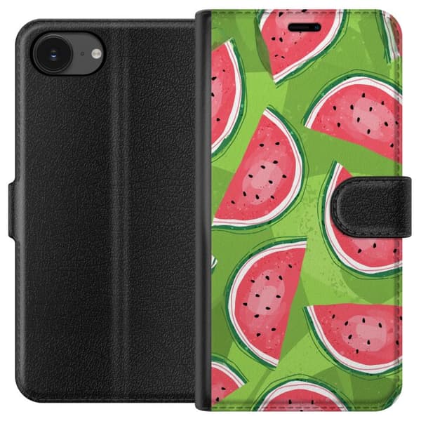 Kompatibel Tegnebogsetui til Apple iPhone 16e Vattenmelon