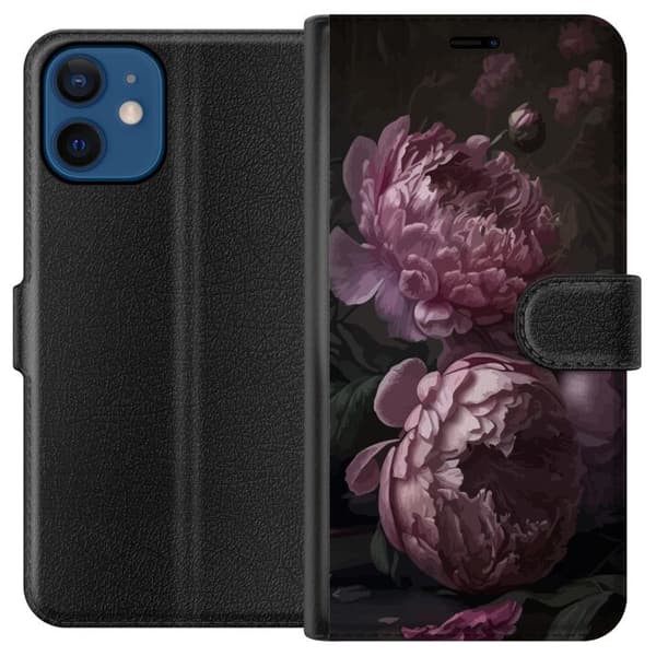 Kompatibelt Lommeboketui til Apple iPhone 12 Blommor