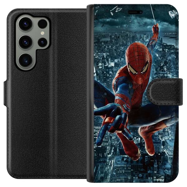 Kompatibel Tegnebogsetui til Samsung Galaxy S23 Ultra Spiderman