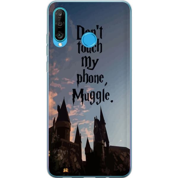 Kompatibelt Mobilskal till Huawei P30 lite Harry Potter Text