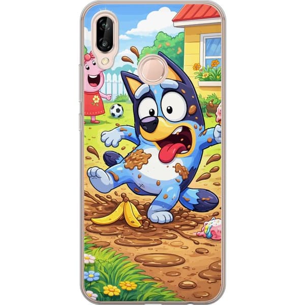 Kompatibelt Mobildeksel til Huawei P20 lite Blåy