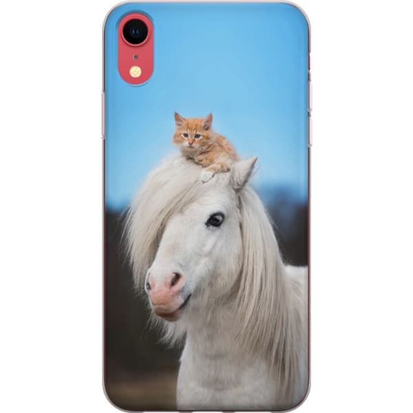 Kompatibelt Mobildeksel til Apple iPhone XR Hest & Katt