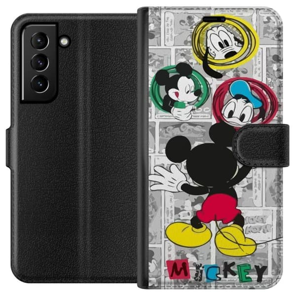 Kompatibel Tegnebogsetui til Samsung Galaxy S21+ 5G Mickey Mouse