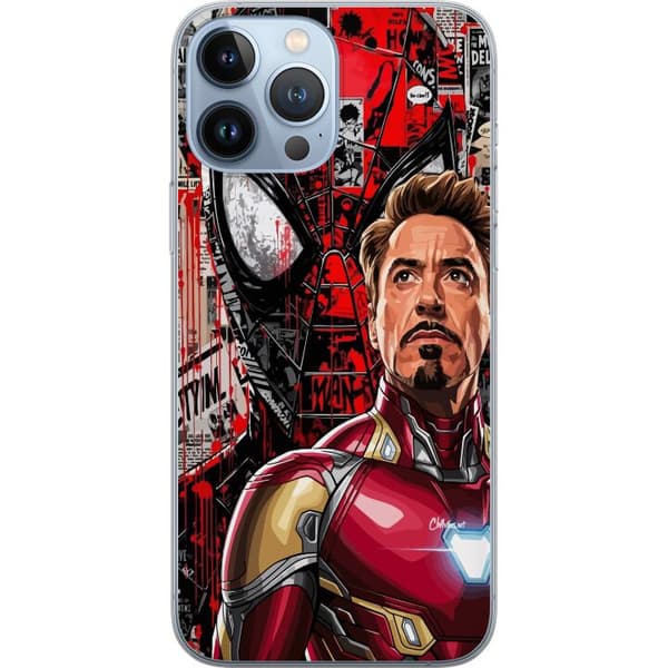 Kompatibelt Mobildeksel til Apple iPhone 13 Pro Max Dynamisk superheltekollasj i popkunststil med intens action