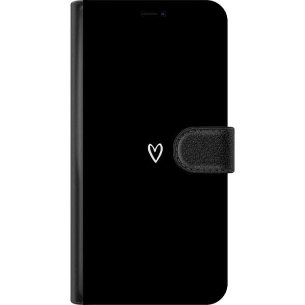 Kompatibelt Lommeboketui til Samsung Galaxy A20e Svart Hjerte