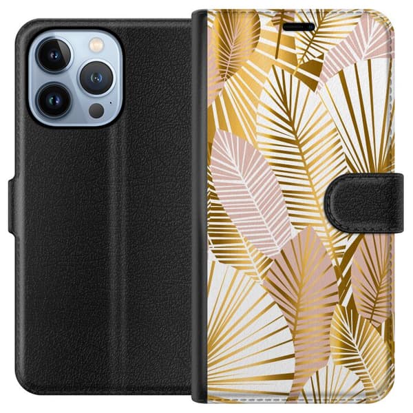 Yhteensopiva Lompakkokotelo Apple iPhone 13 Pro Kulta