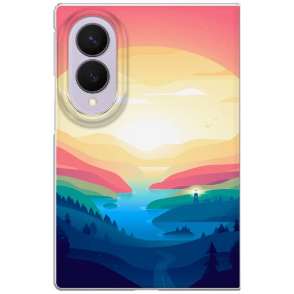 Kompatibelt Mobildeksel til Samsung Galaxy Z Fold8 Rosa horisont