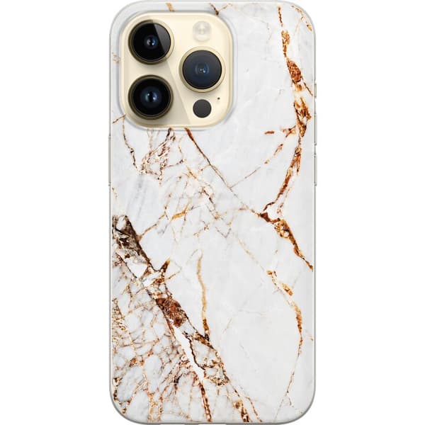 Kompatibelt Mobilskal till Apple iPhone 14 Pro Golden Veins