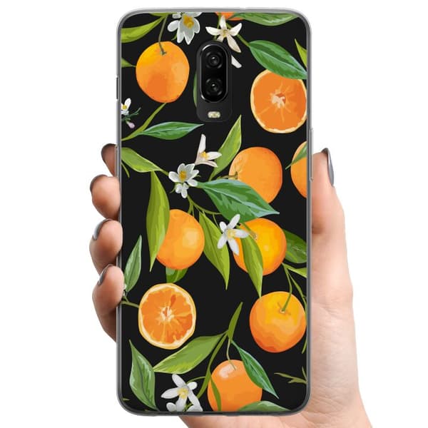 Kompatibelt Mobildeksel til OnePlus 6T Appelsinjuice