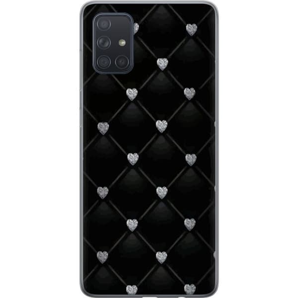 Kompatibelt Mobildeksel til Samsung Galaxy A71 Hjert Diamond