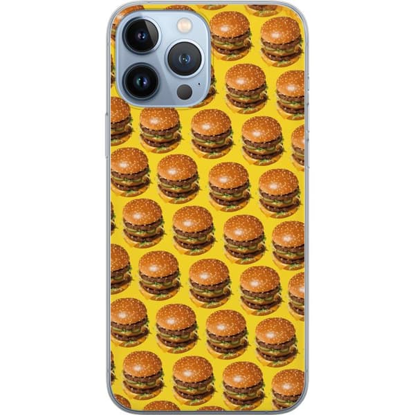 Kompatibelt Mobildeksel til Apple iPhone 13 Pro Max Grafisk hamburgermønster for matelskere