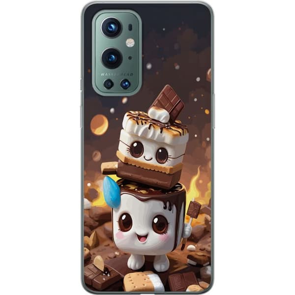 Kompatibelt Mobildeksel til OnePlus 9 Pro Søt dessertdesign med marshmallow
