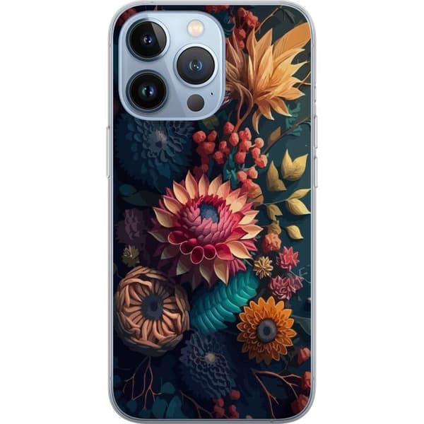 Kompatibelt Mobildeksel til Apple iPhone 13 Pro Blommor