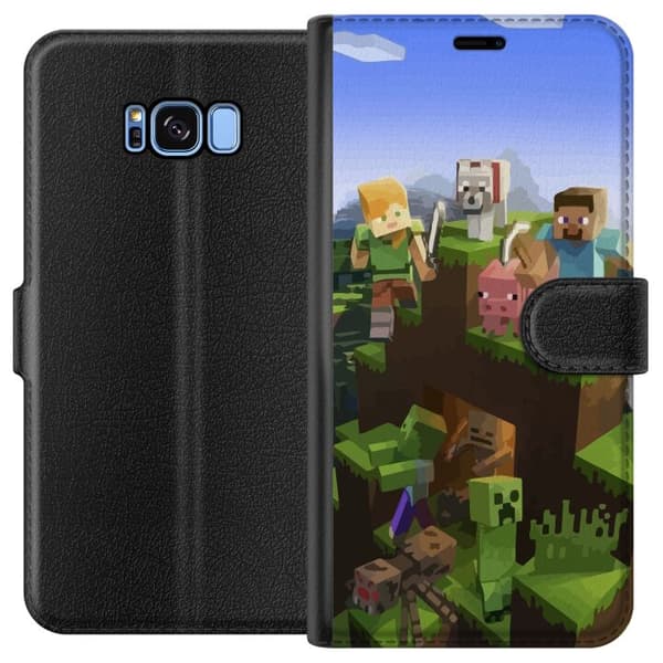 Kompatibelt Plånboksfodral till Samsung Galaxy S8 Minecraft