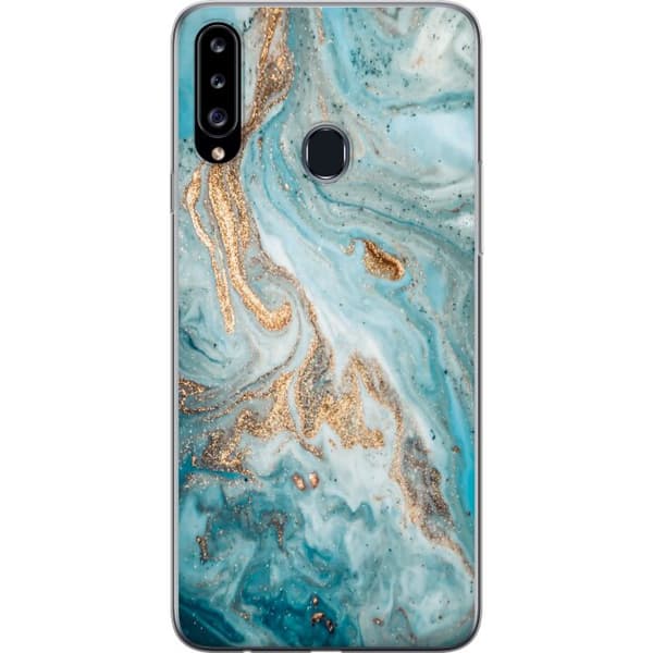 Kompatibelt Mobilskal till Samsung Galaxy A20s Magic Marble