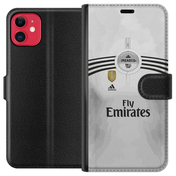 Kompatibel Tegnebogsetui til Apple iPhone 11 Vit fotbollströja