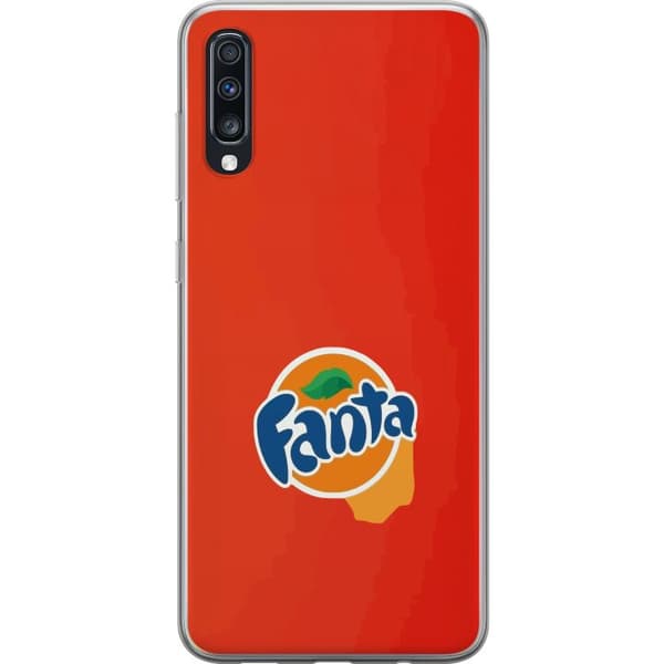 Kompatibelt Mobildeksel til Samsung Galaxy A70 Stilren appelsinforme design