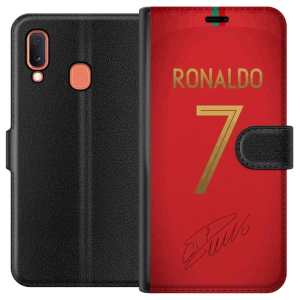 Kompatibelt Plånboksfodral till Samsung Galaxy A20e Ronaldo